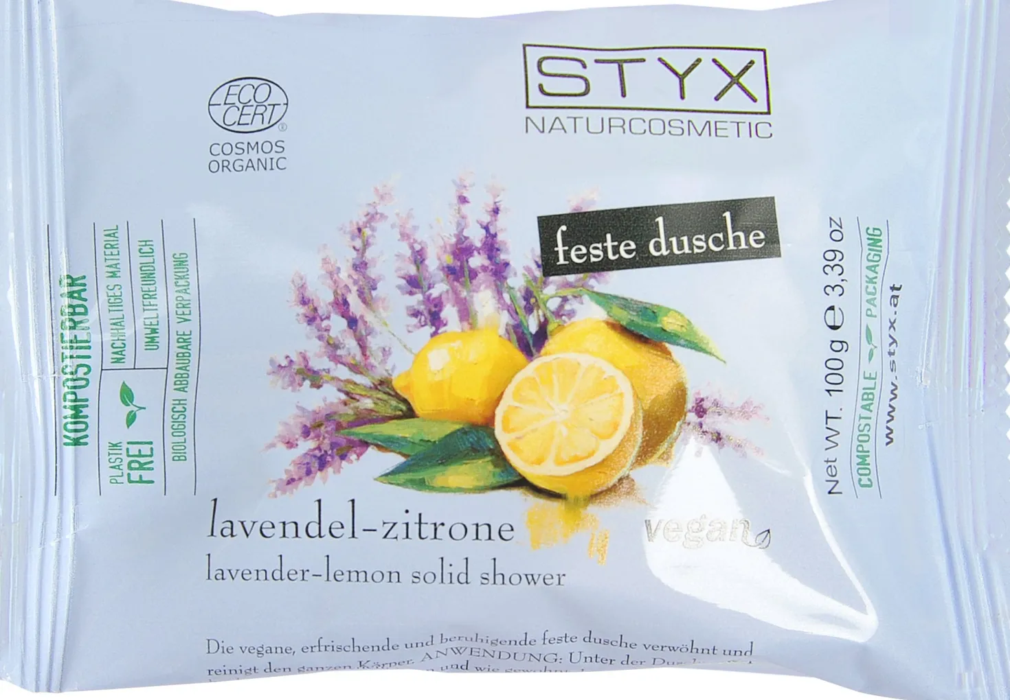 Detergente Solido Doccia Lavanda e Limone, 100 g