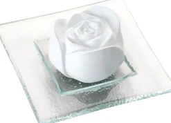 Diffusore "Bocciolo di Rosa" con Piattino di Vetro