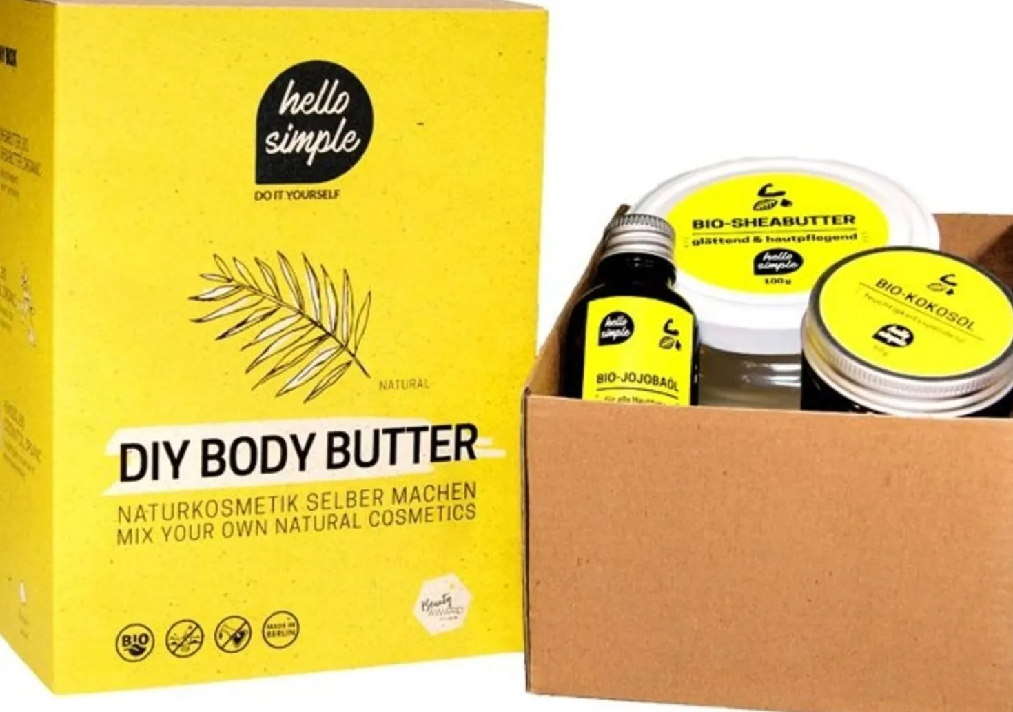 DIY Body Butter Box, naturale (senza profumo)