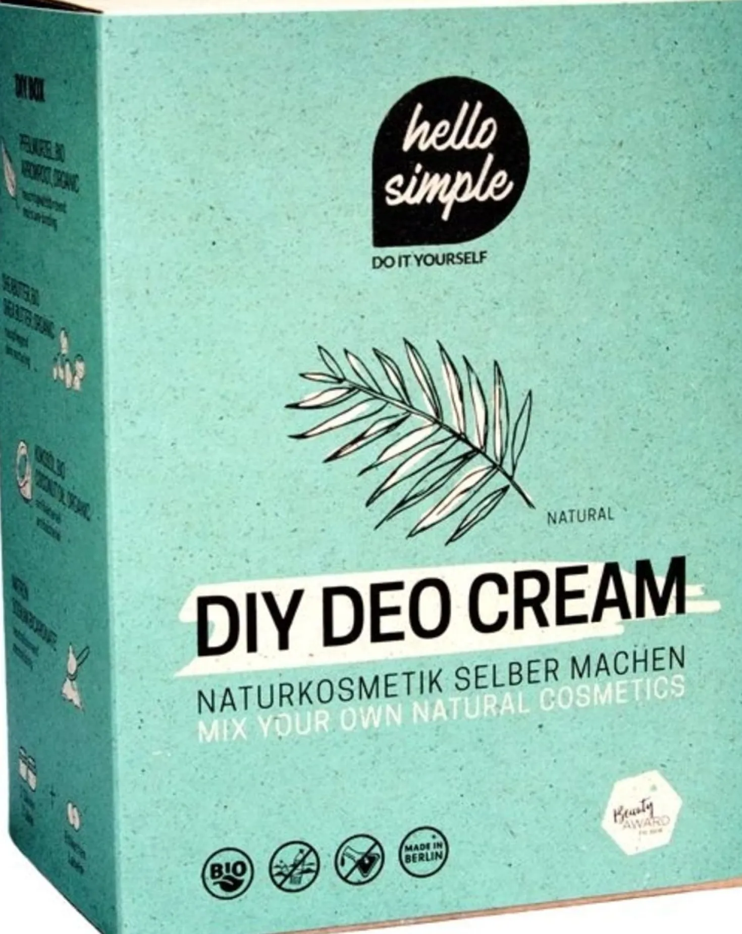 DIY Deodorant Cream Box, naturale (senza profumo)