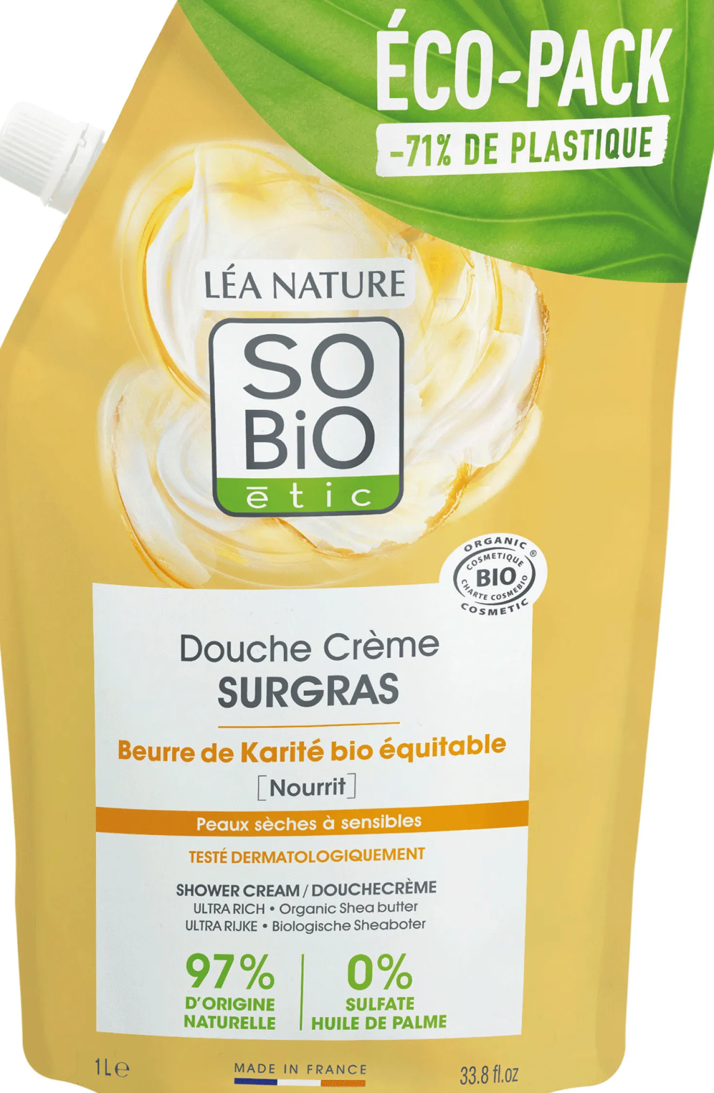 Doccia Crema Ultra Idratante al Burro di Karité, Refill 1L