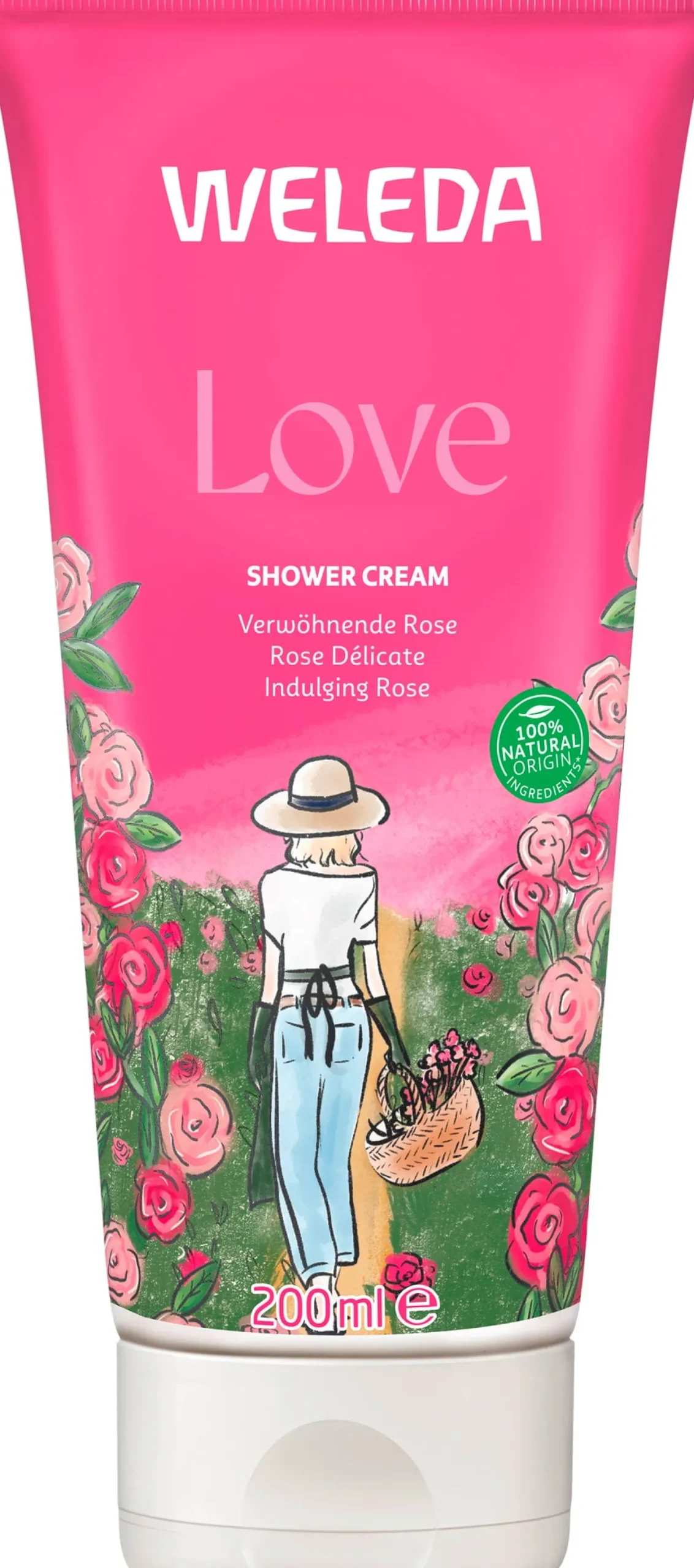 Doccia Cremosa Love Rosa, 200 ml