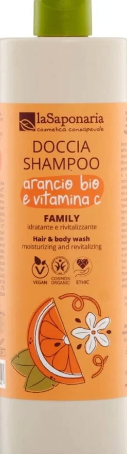 Doccia Shampoo Family - Arancio Bio e Vitamina C, 500 ml