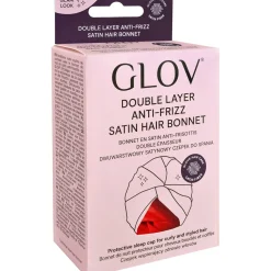 Double Layer Satin Bonnet, Black