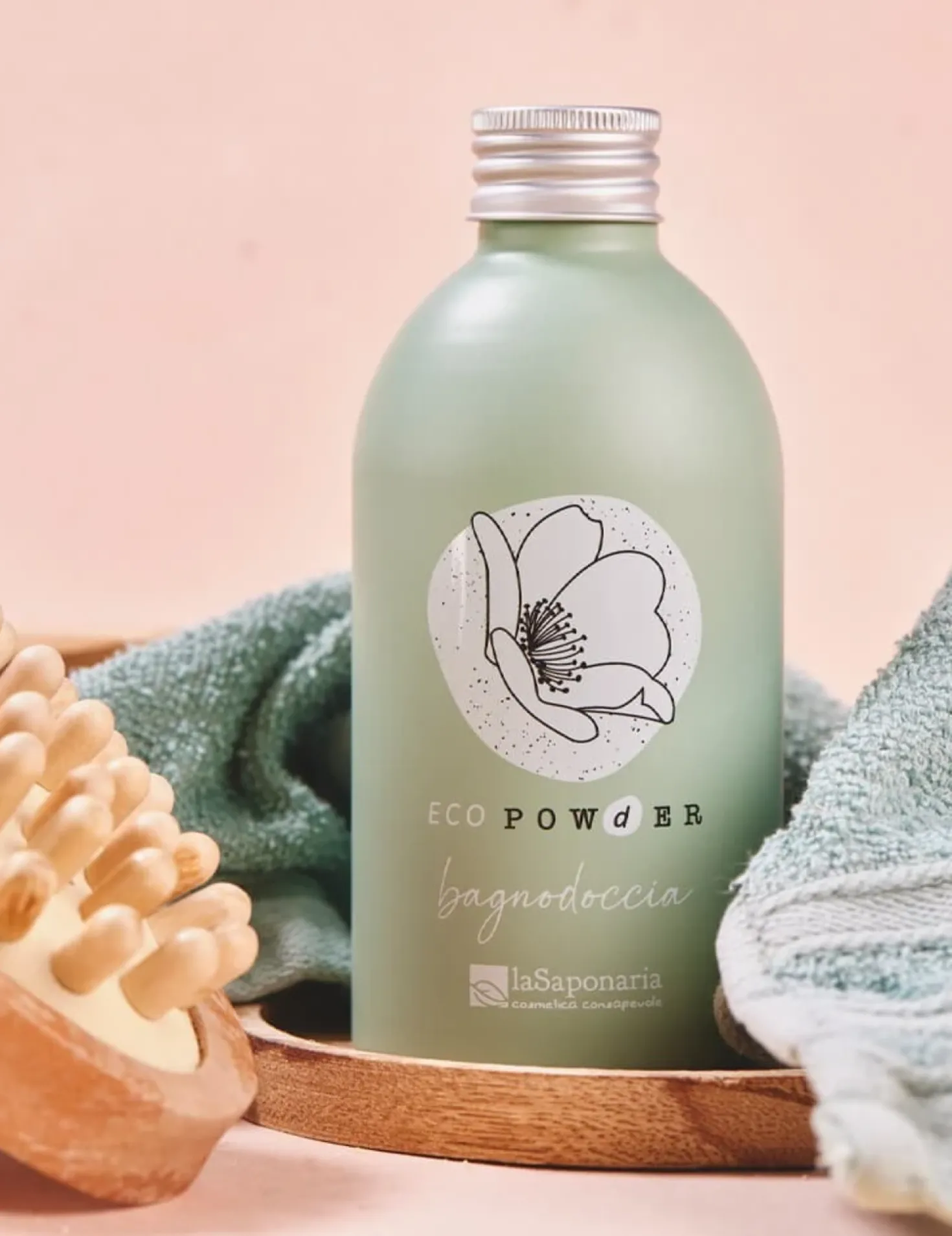 EcoPowder Dispenser Refill in Alluminio per Bagnodoccia