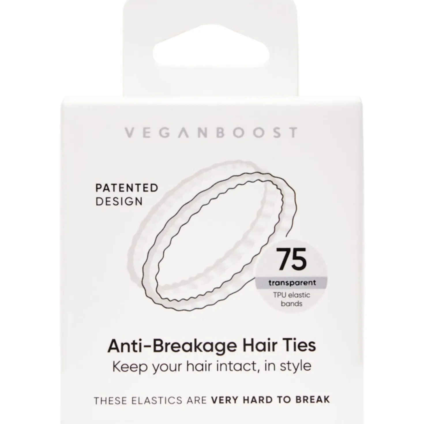 Elastici Anti-Rottura per Capelli, Marrone (75 pezzi)