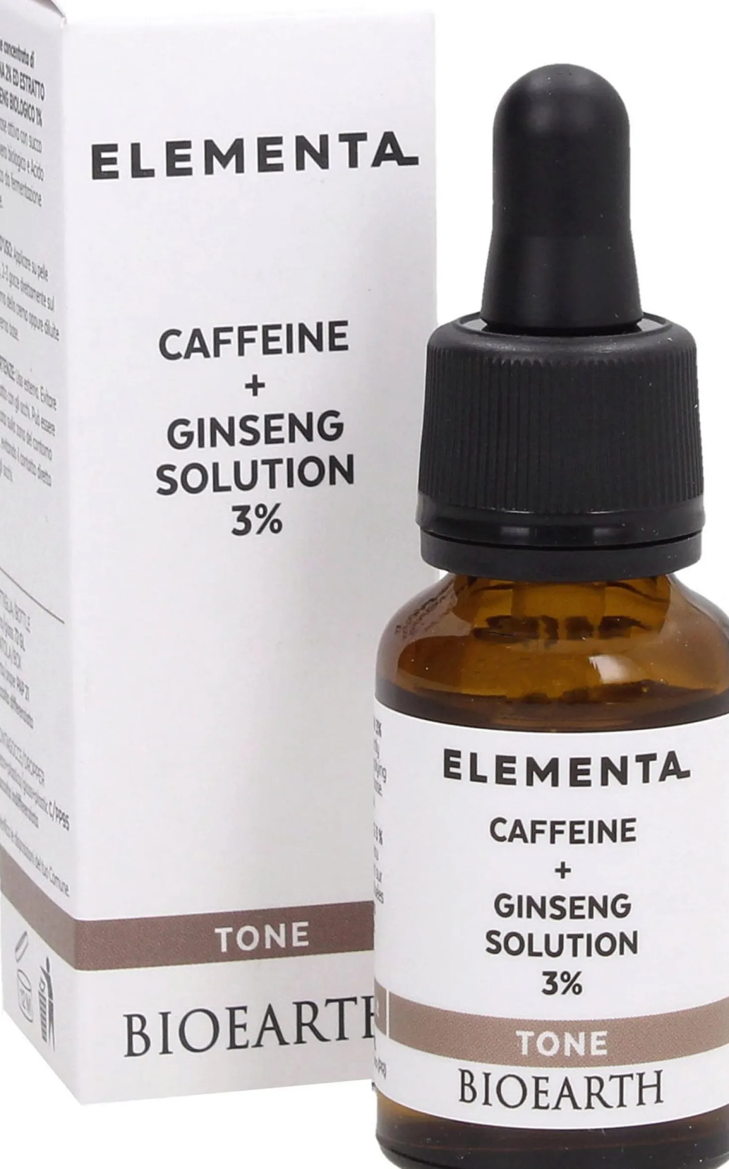 ELEMENTA TONE Caffeina Ginseng Soluzione 3%, 30 ml