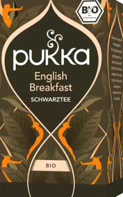 English Breakfast Black Tea Bio, 20 bustine di tè (52 g)