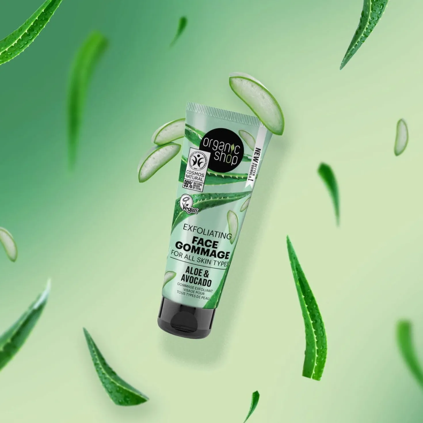 Exfoliating Face Gommage Aloe & Avocado, 75 ml