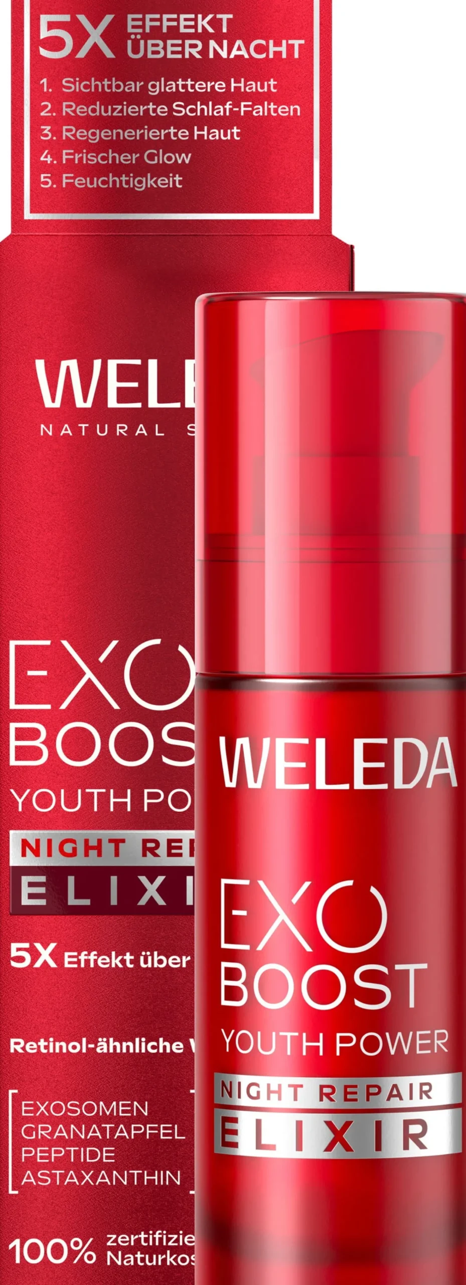 EXO BOOST - Youth Power Elisir Notte Riparatore al Melograno, 30 ml