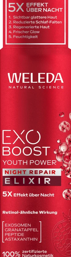 EXO BOOST - Youth Power Elisir Notte Riparatore al Melograno, 30 ml