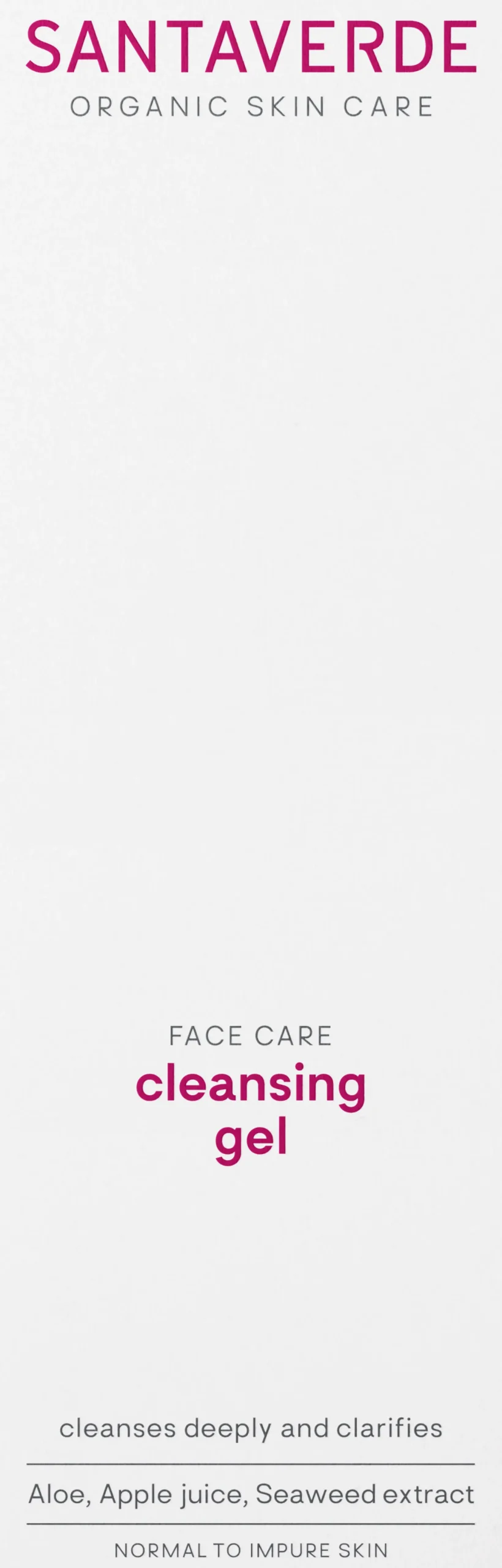 FACE CARE cleansing gel, 100 ml