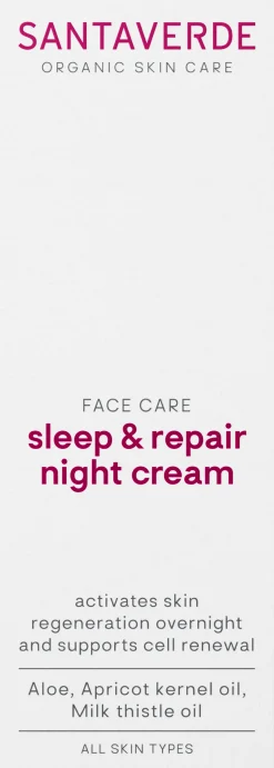 FACE CARE sleep & repair night cream, 30 ml