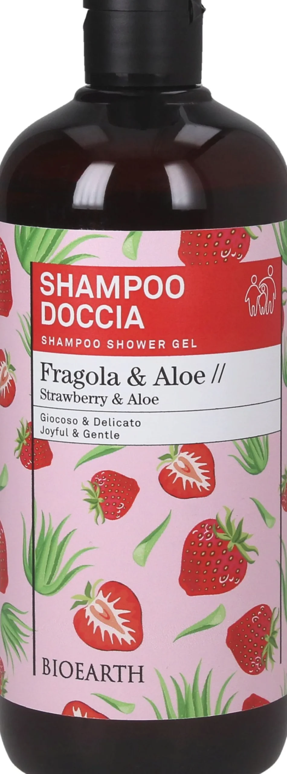Family Shampoo Doccia 2in1 Fragola e Aloe, 500 ml