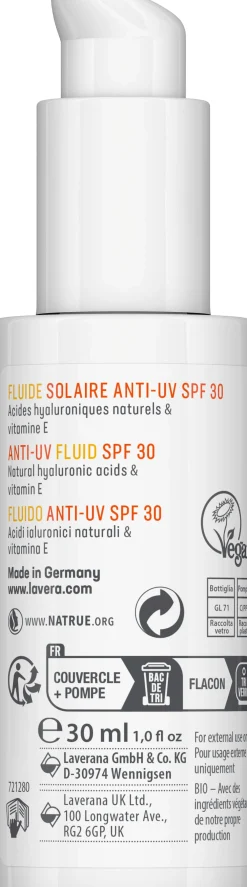 Fluido Anti-UV SPF 30, 30 ml