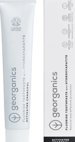 Fluoride Toothpaste Activated Charcoal & Hydroxyapatite, 75 ml