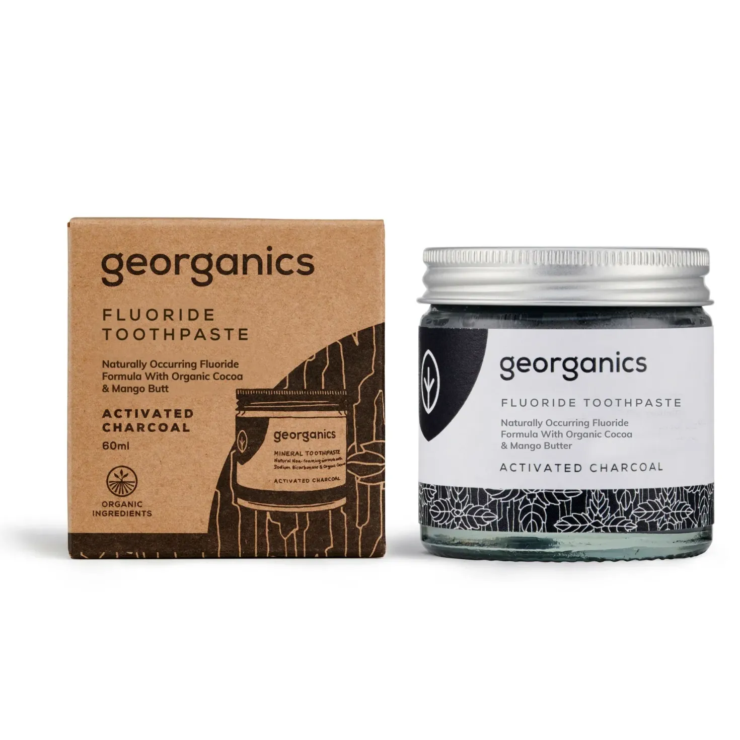 Fluoride Toothpaste Activated Charcoal, 60 ml