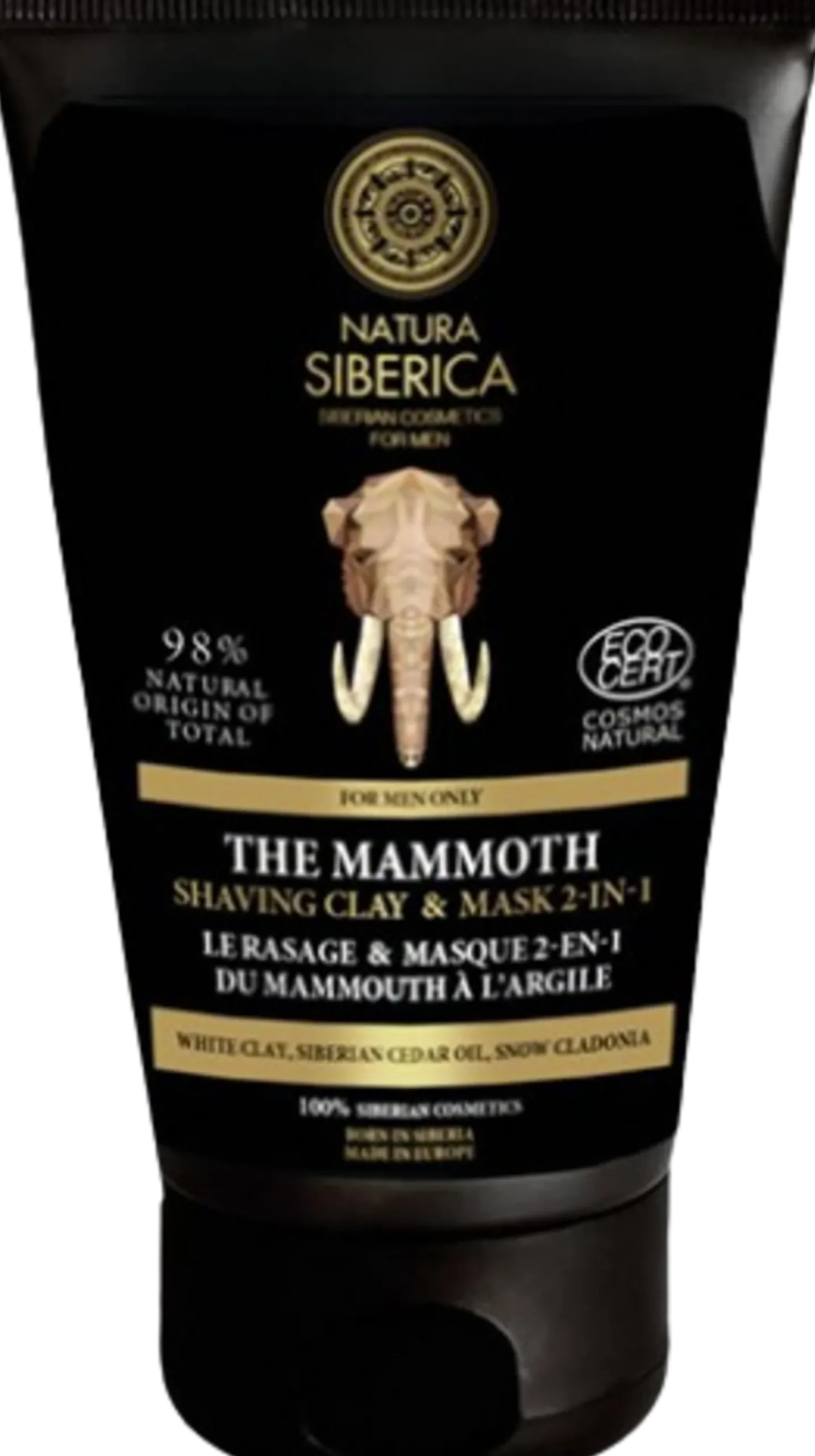 For Men Only THE MAMMOOTH 2-in-1 Shaving Clay & Mask, 150 ml