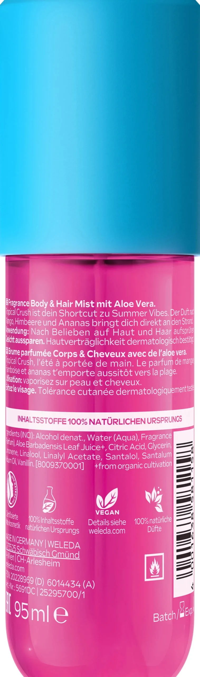 Fragrance Body & Hair Mist Tropical Crush, 95 ml