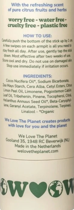 Fresh Citrus Deo, Deodorante in stick (40 g)