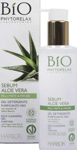 Gel Detergente Purificante Viso - Sebum Aloe Vera, 200 ml