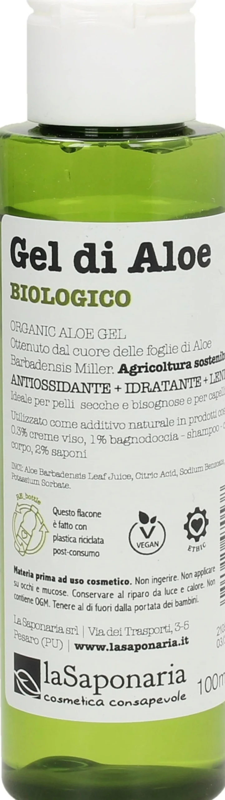 Gel di Aloe Bio, 100 ml