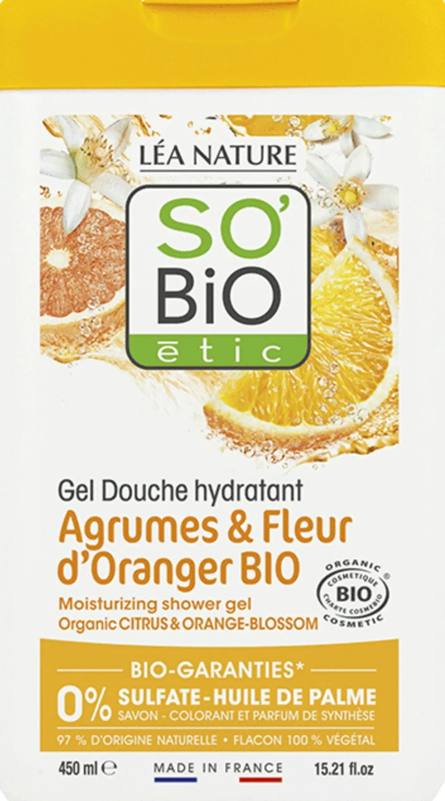 Gel Doccia Agrumi e Fiori d'Arancio, 450 ml