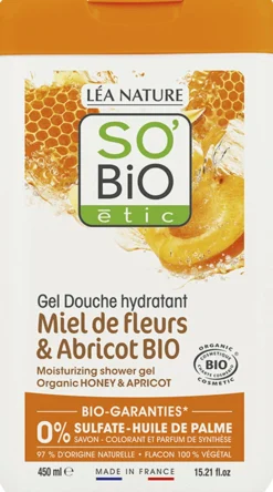 Gel Doccia Miele e Albicocca, 450 ml