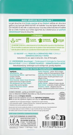 Gel Doccia Rinfrescante con Finocchio Marino e Cedro, 450 ml