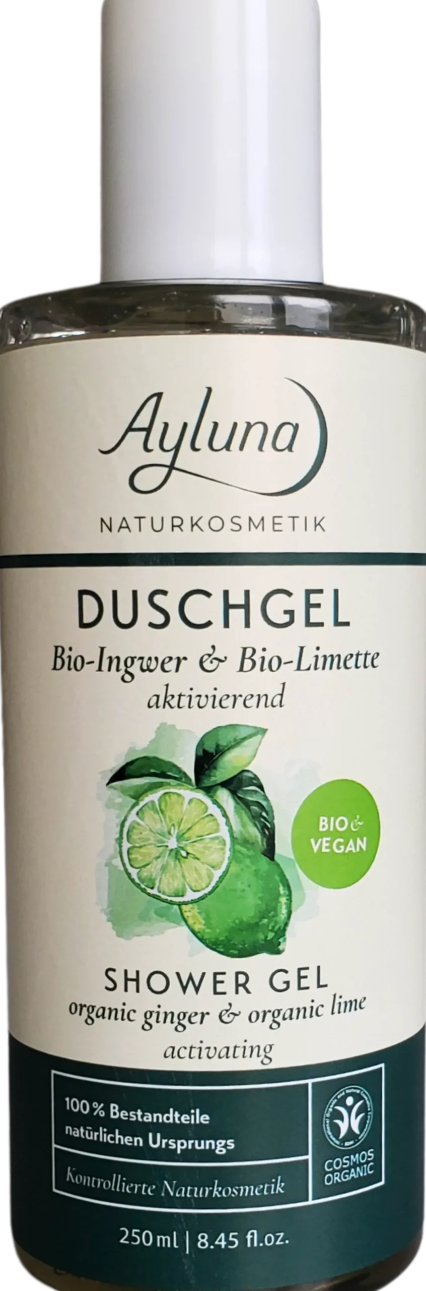 Gel Doccia Zenzero Bio e Lime Bio, 250 ml