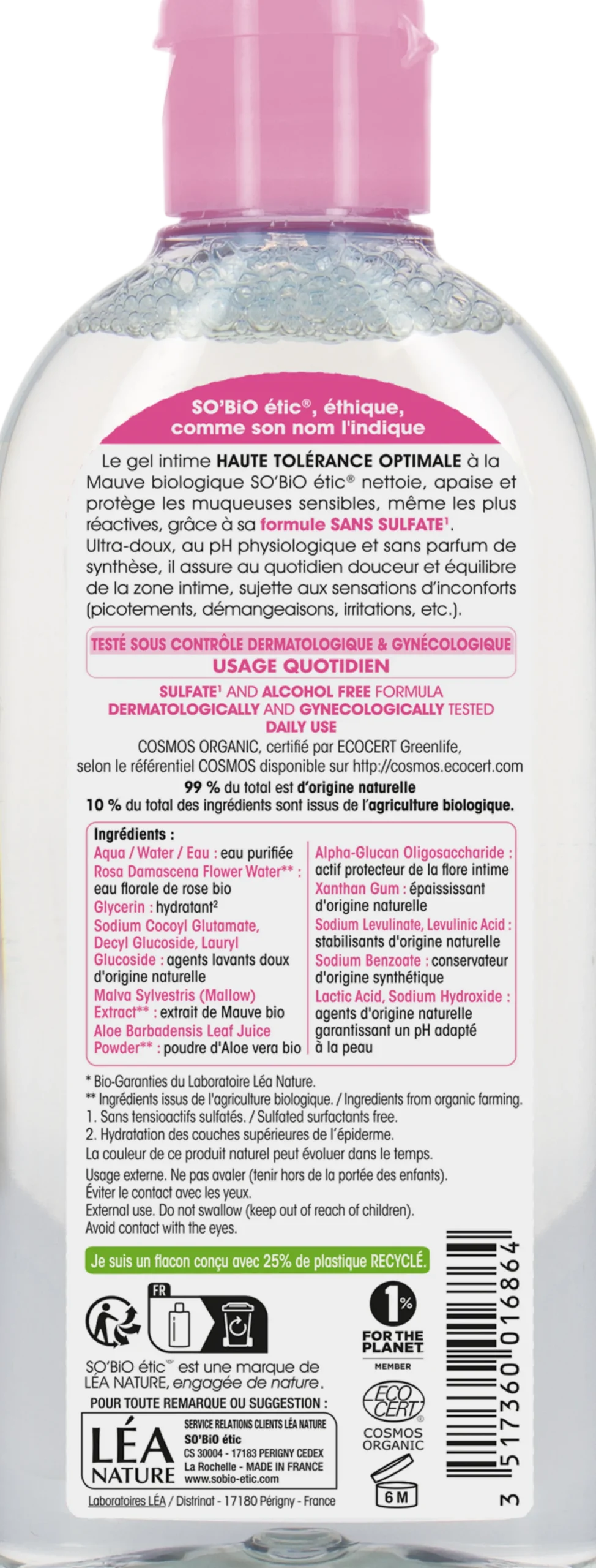 Gel Ipoallergenico alla Malva per l'Igiene Intima, 150 ml