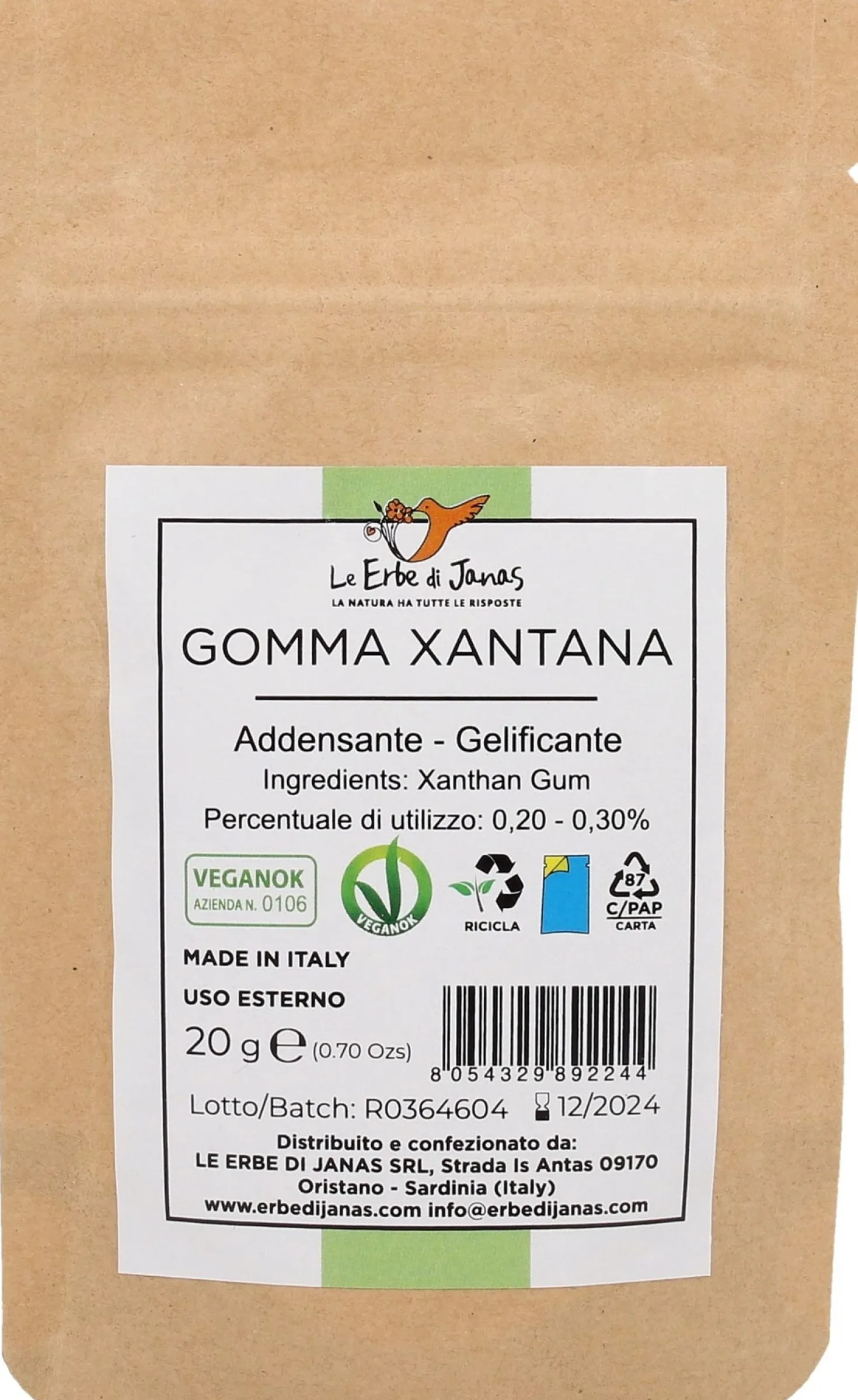 Gomma Xantana (Gomma di Xantano), 20 g