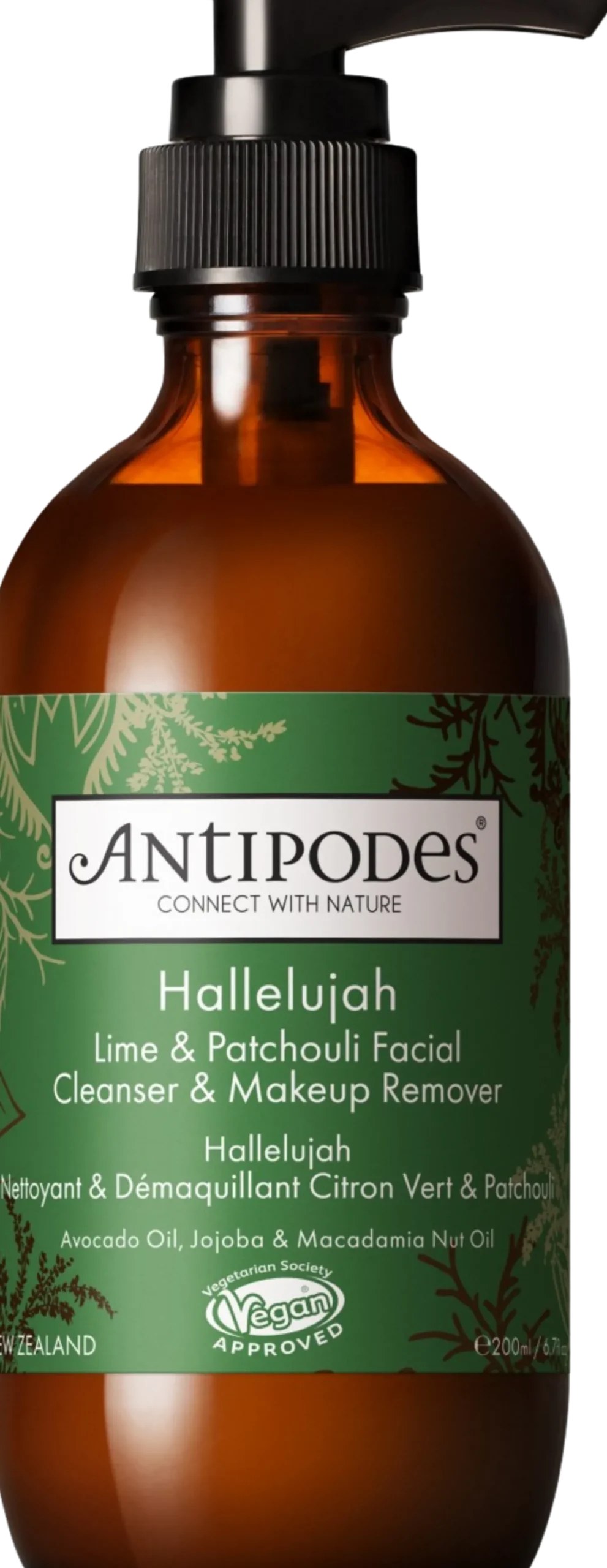 Hallelujah Lime & Patchouli Cleanser & Makeup Remover, 200 ml