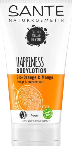 HAPPINESS Bodylotion Arancia Bio & Mango, 150 ml
