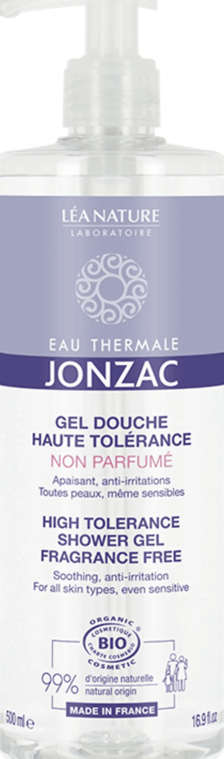 High Tolerance Shower Gel Fragrance-Free, 500 ml