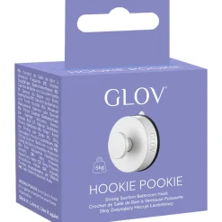 Hookie Pookie Strong Suction Bathroom Hook, White
