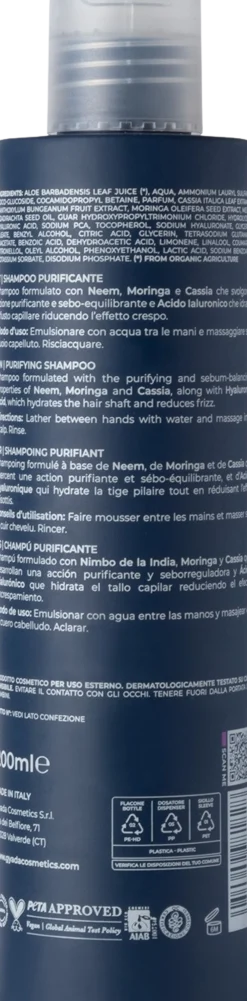 Hyalurvedic Shampoo Purificante, 200 ml