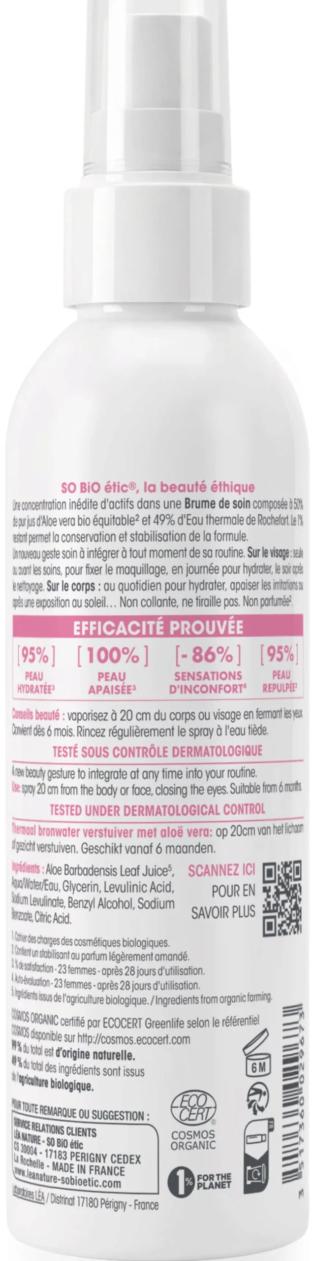 HYDRA Aloe Vera - Spray all'Acqua Termale, 125 ml