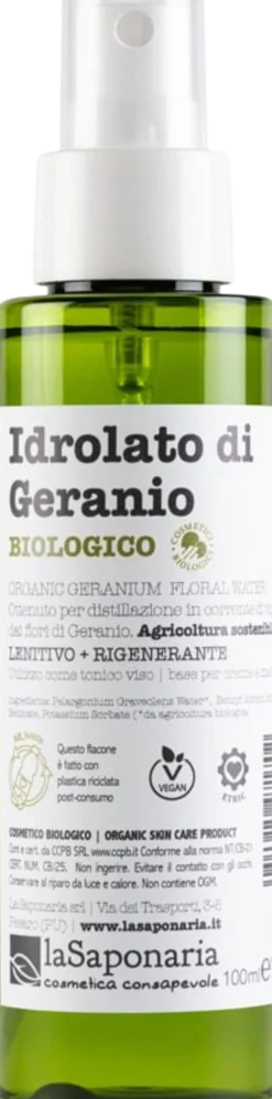 Idrolato di Geranio Bio, 100 ml