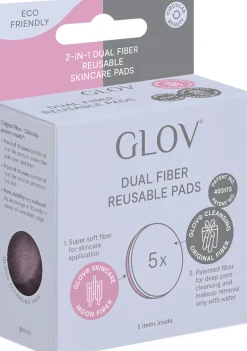2-In-1 Dual Fiber Reusable Skincare Pads, Pink (5 pezzi)