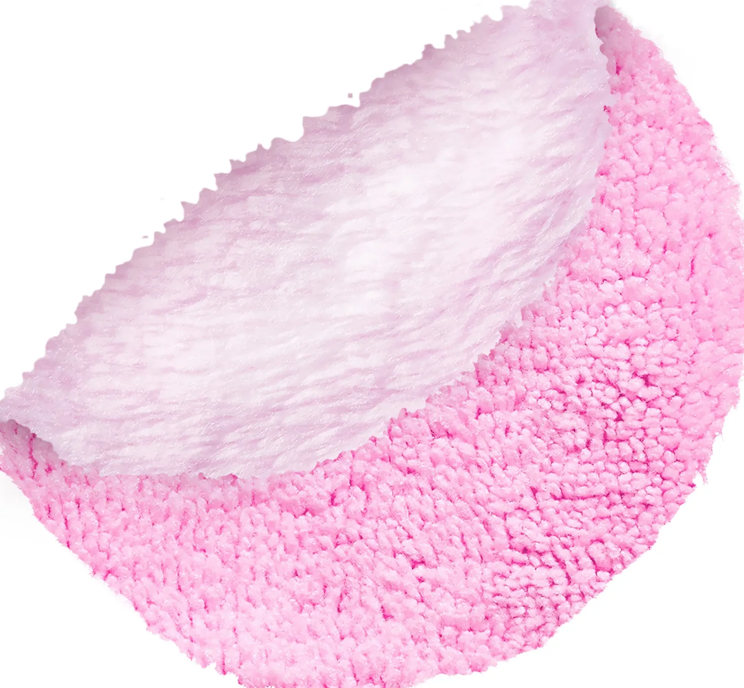2-In-1 Dual Fiber Reusable Skincare Pads, Pink (5 pezzi)