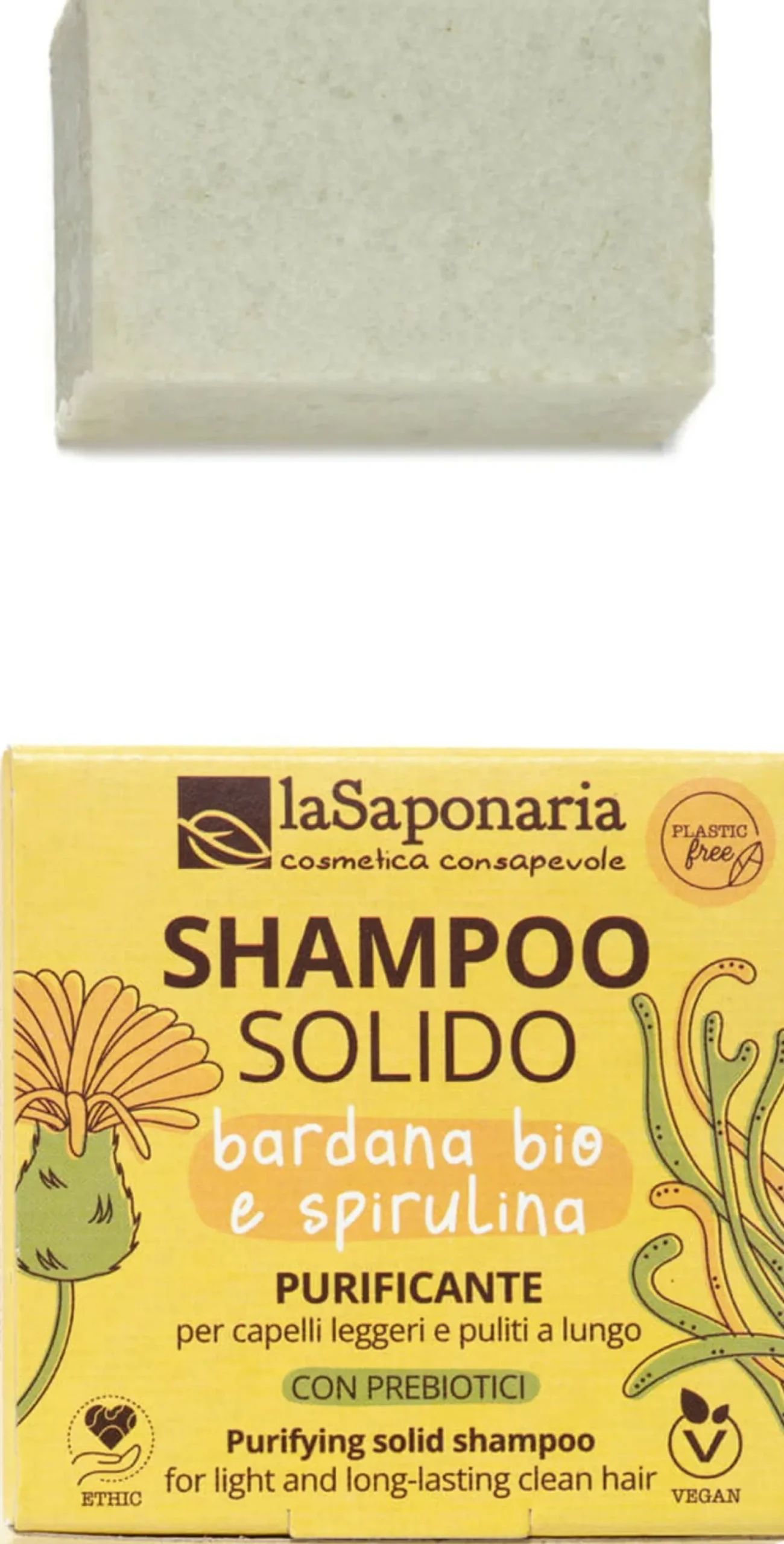 INNER Shampoo Solido Purificante, 50 g