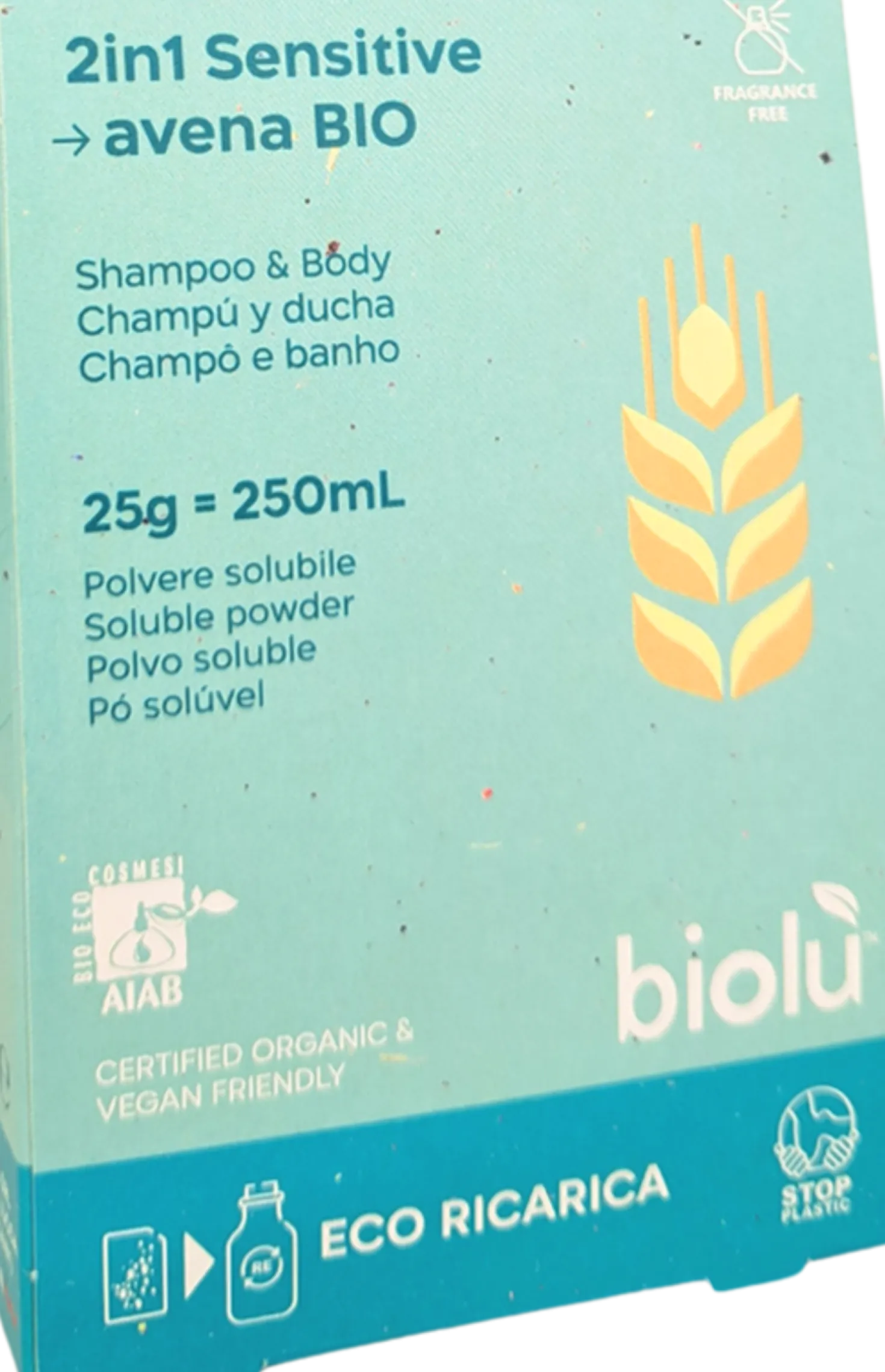 2in1 Sensitive Shampoo & Body - Ricarica in Polvere, 25 g