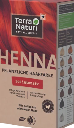 Intensive Red Henna Plant-based Hair Dye, 100 g