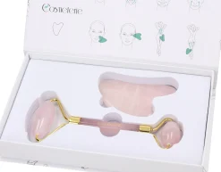 Jade Roller Rose Quartz + Gua Sha