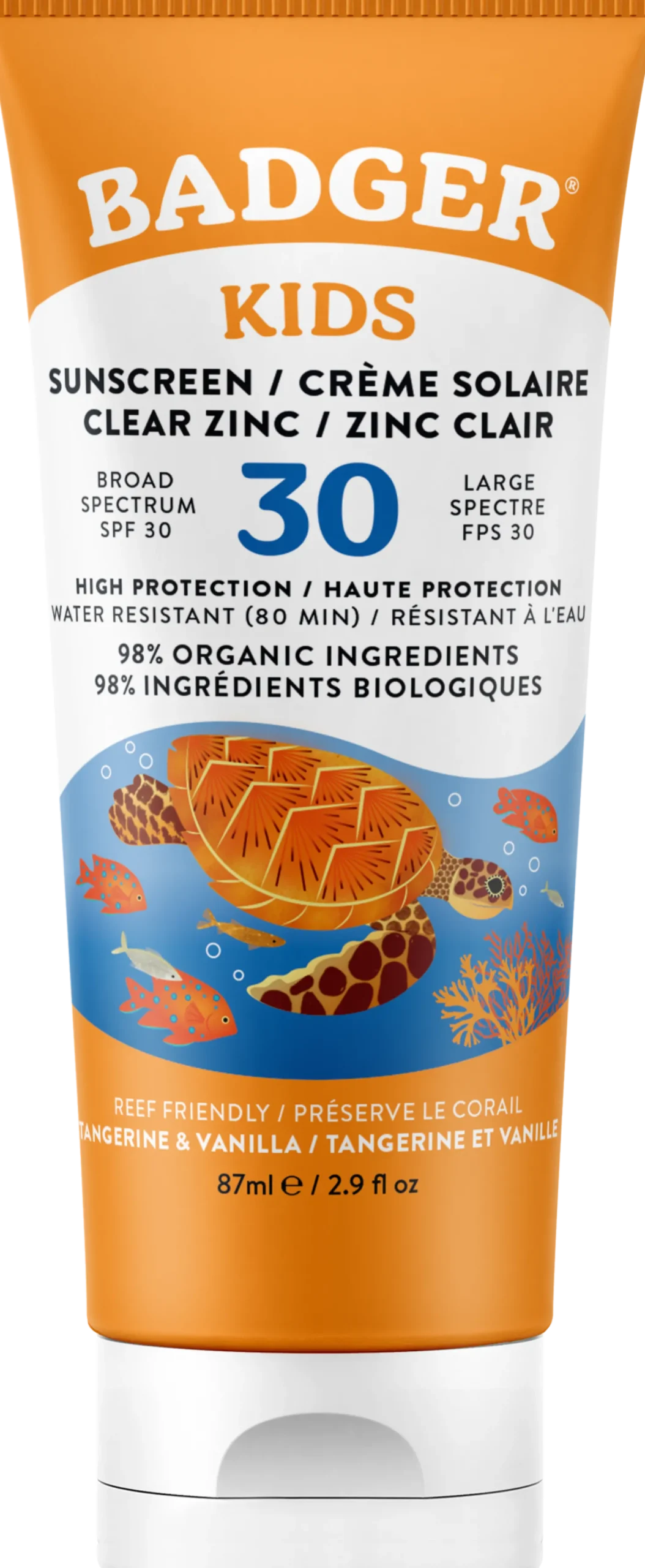 Kids Clear Zinc Sunscreen SPF 30, 87 ml