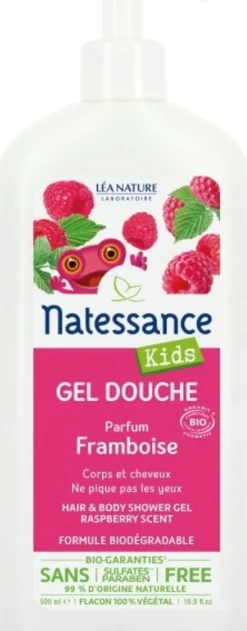 Kids - Gel Doccia Shampoo 2in1 per Bambini al Lampone, 500 ml