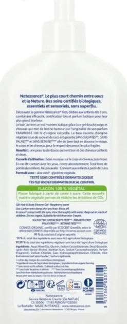 Kids - Gel Doccia Shampoo 2in1 per Bambini al Lampone, 500 ml