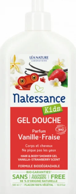 Kids - Gel Doccia Shampoo 2in1 Vaniglia e Fragola, 500 ml
