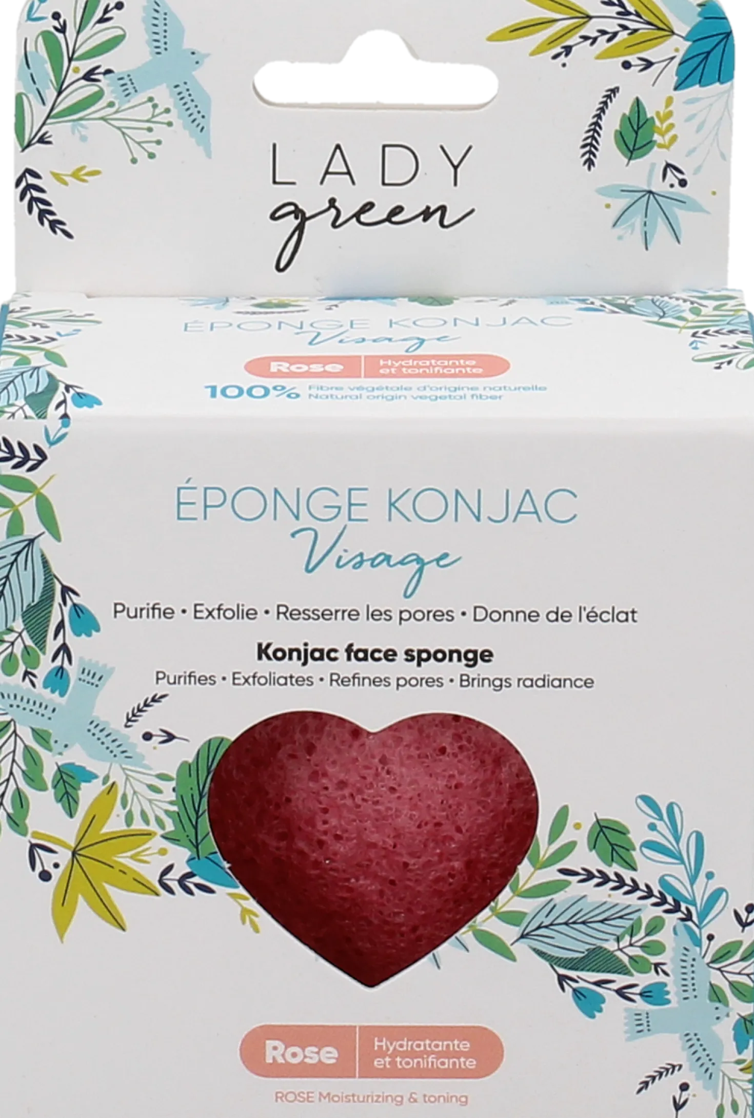 Konjac Face Sponge Rose